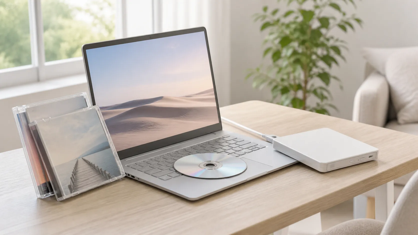 DVD player software running on a Windows 11 laptop