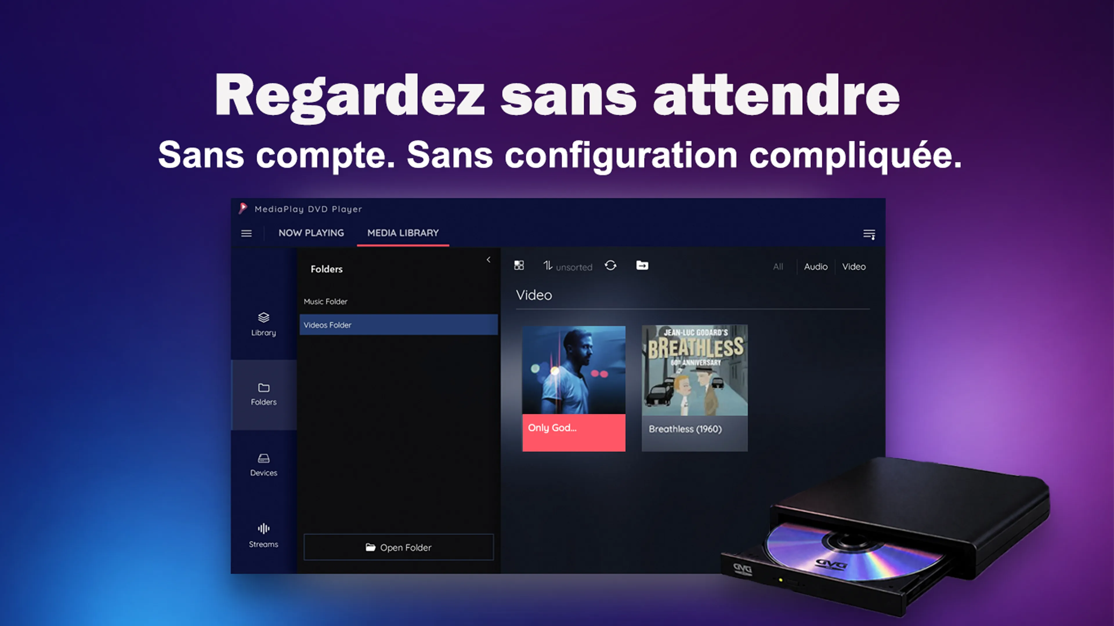 Commandes de lecture DVD