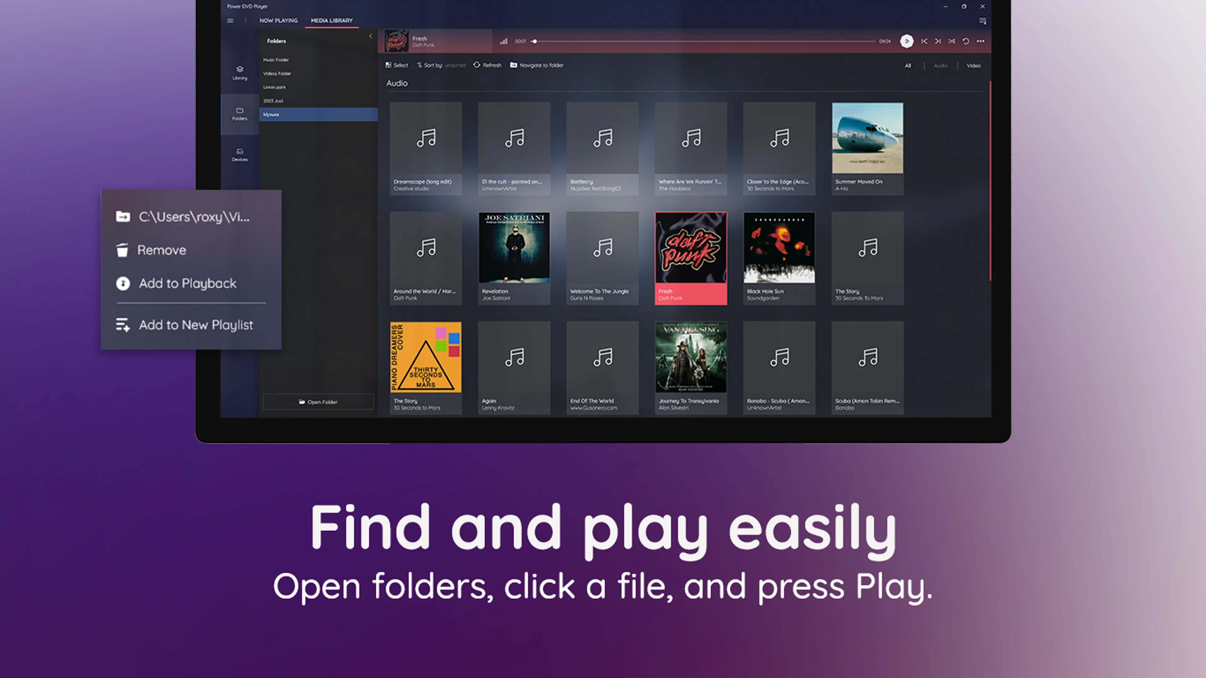 Media library browser