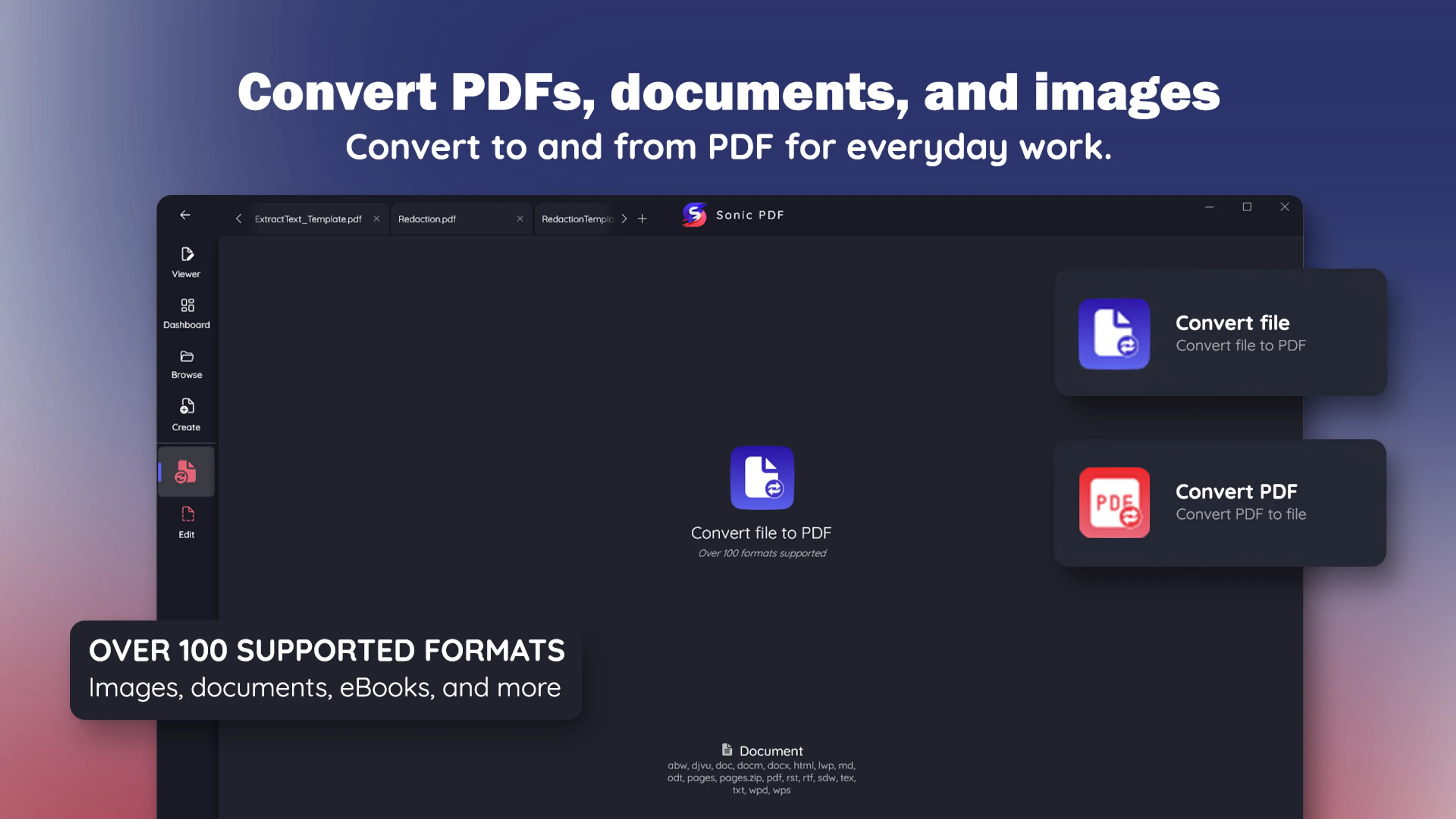 檔案與 PDF 互轉