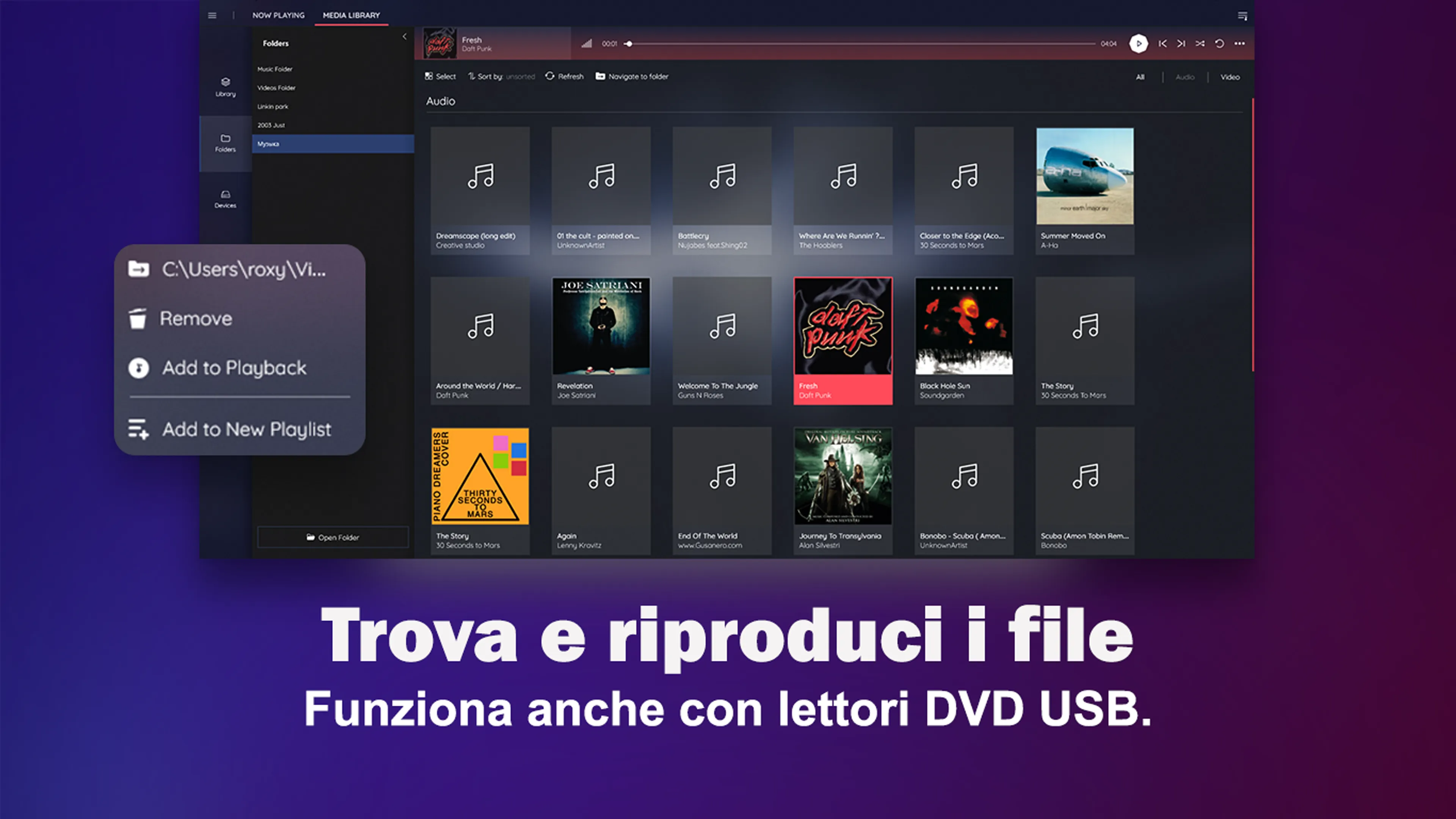 Elenco multimediale