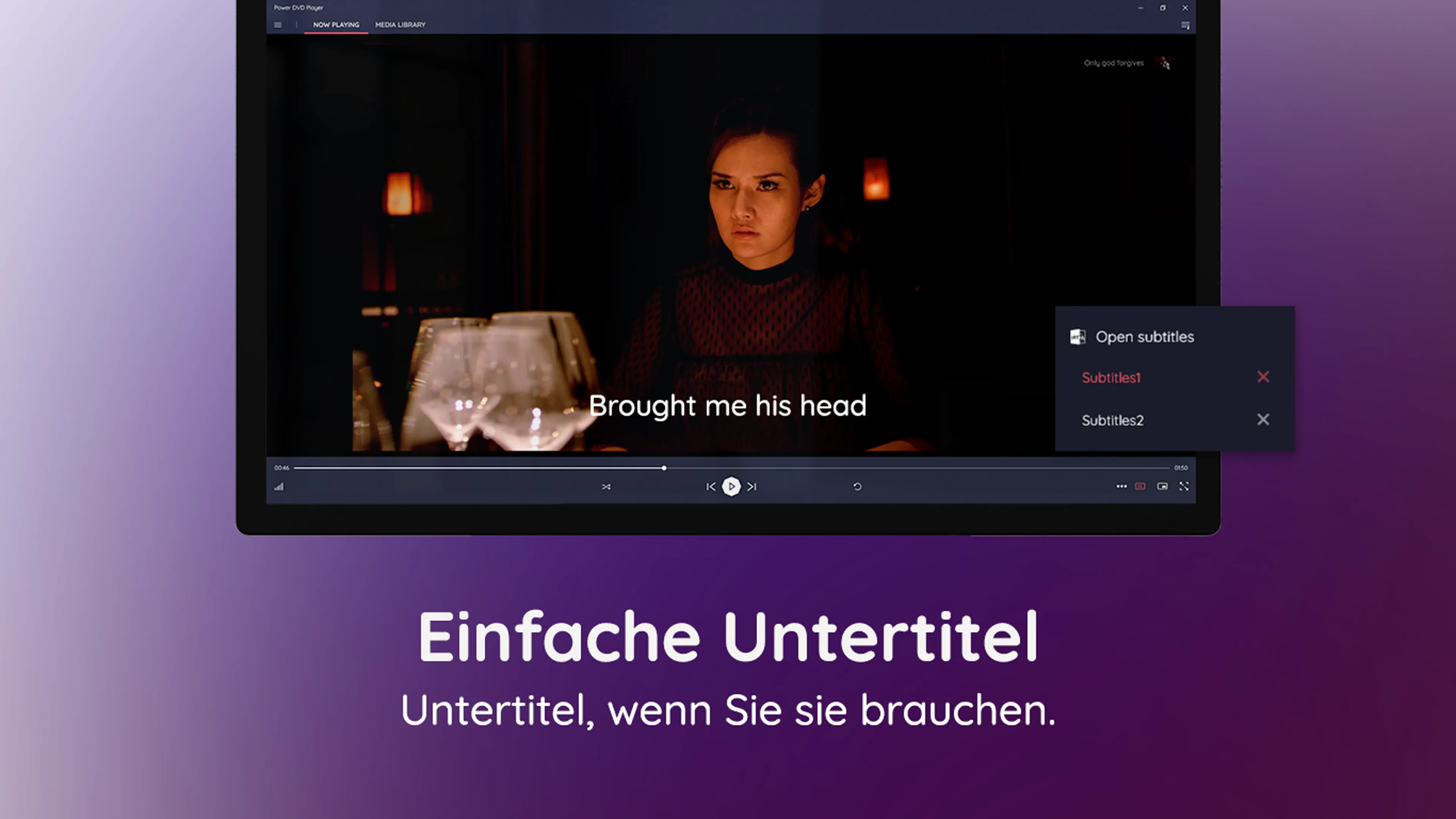 Untertitel-Auswahl in MediaPlay