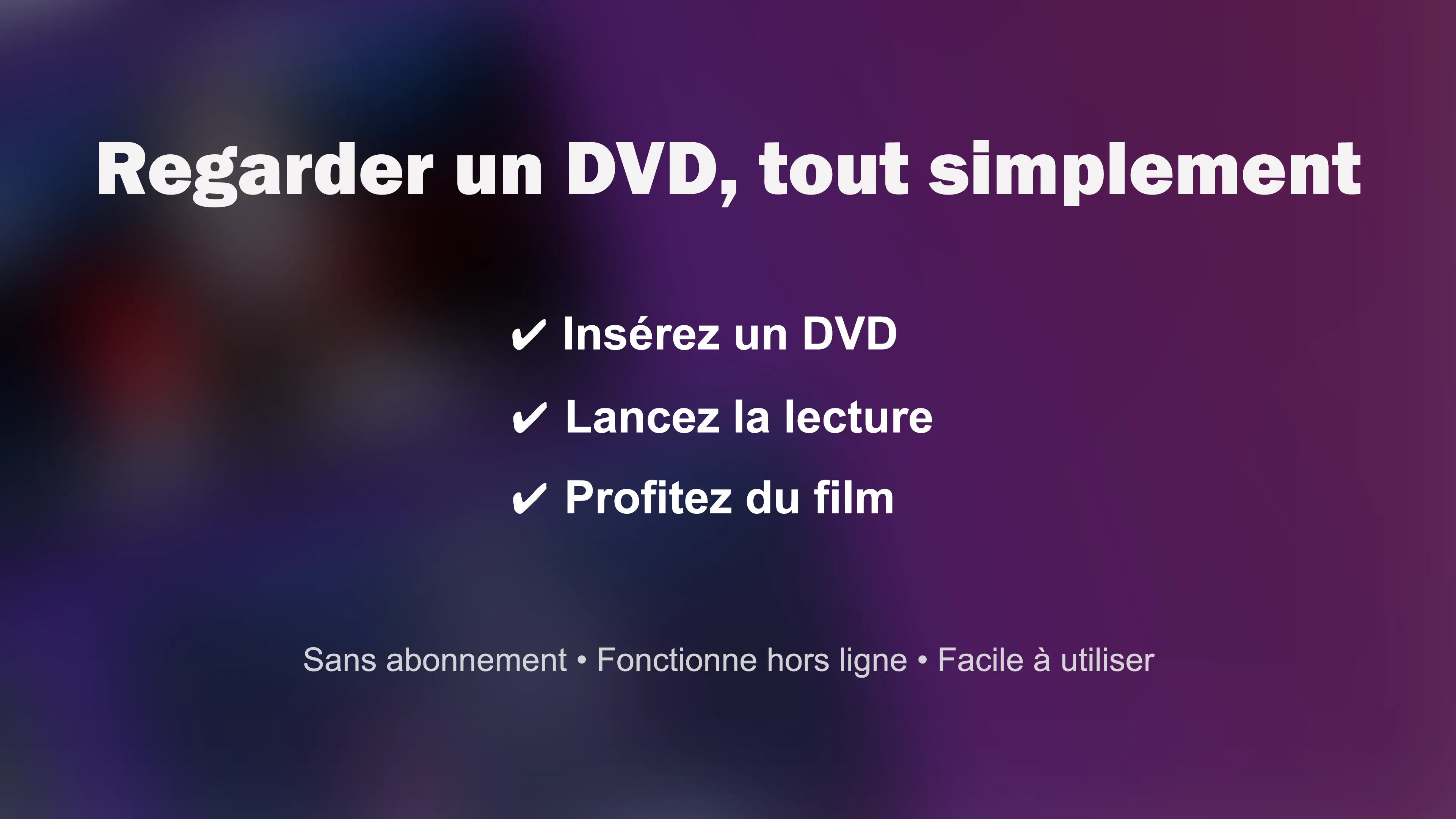 Lecture de DVD simplifiée avec MediaPlay DVD Player