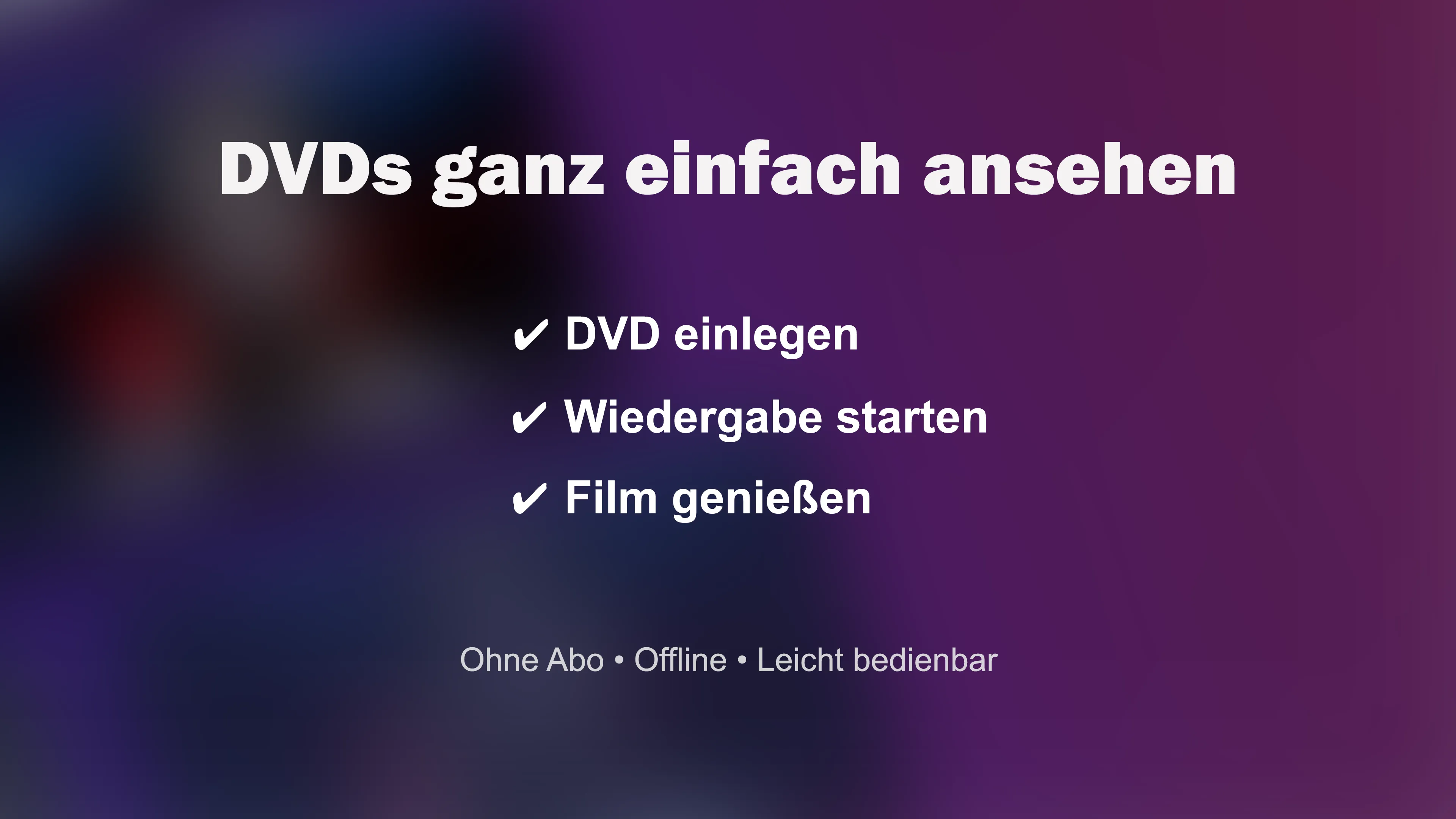 Einfache DVD-Wiedergabe mit MediaPlay DVD Player